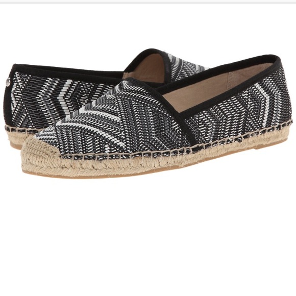 Sam Edelman Shoes Lynn Black White Woven Espadrilles size 9 European summer - Picture 5 of 8
